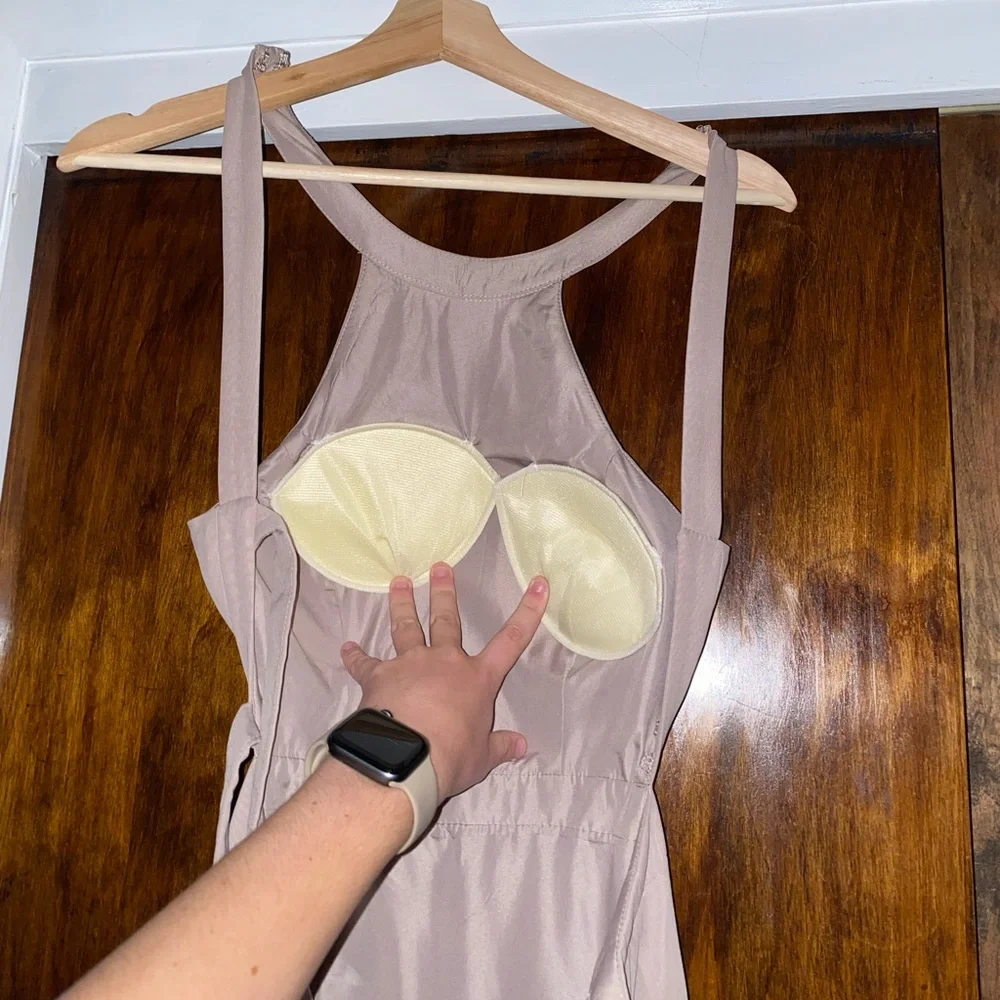 Azazie taupe bridesmaid dress - Picture 13 of 14